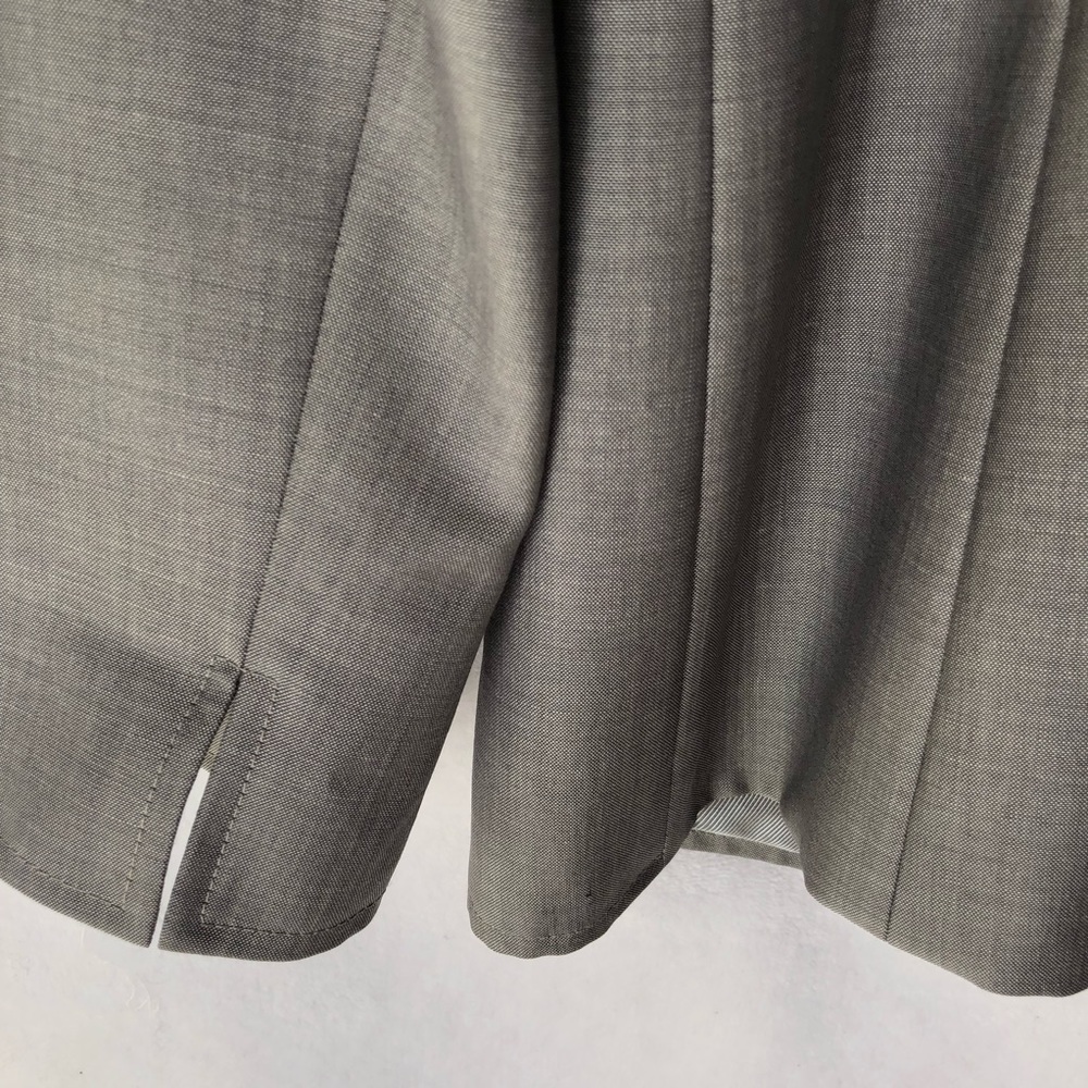 Lafayette 148 Grey Blazer Wool Silk Women’s 8 - Picture 4 of 6